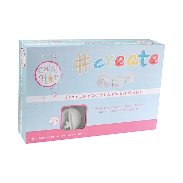 Push Easy Cutters - Script Alphabet
